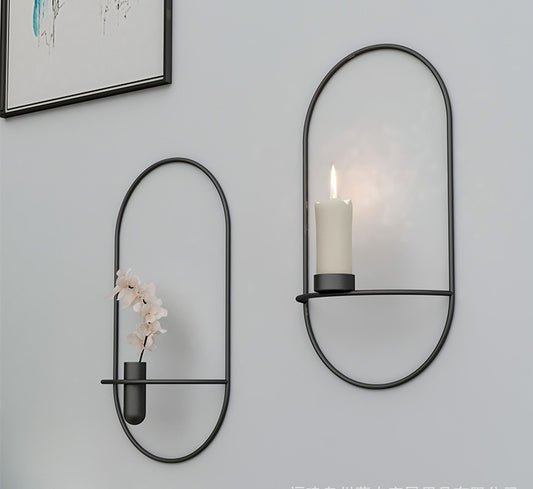 LunaGlow™ Geometric Wall Candle Holder